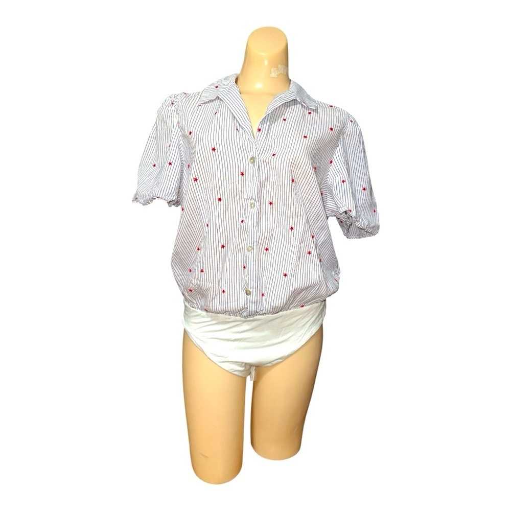 Draper James RSVP Stars & Stripes Women's Bodysuit, Large